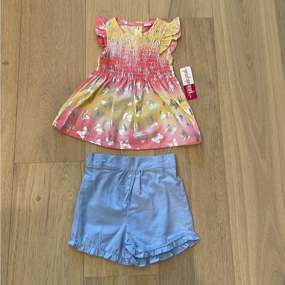 NWT 4T Toddler two piece summer outfit - penelope mack - summer top and shorts - Picture 2 of 7